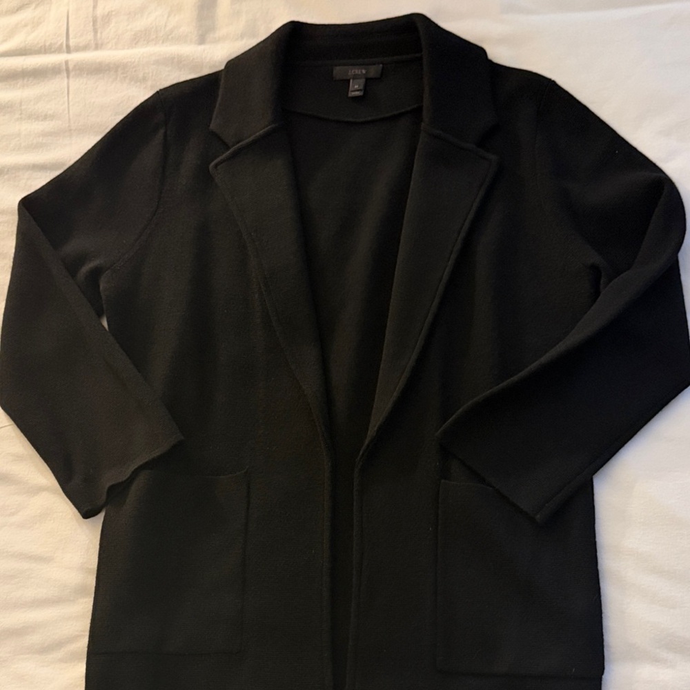 J. Crew Women's Black Wool Coat - Picture 3 of 5